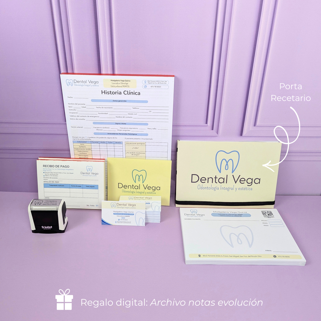 Kit Esencial | Papelería Dental Completa 100% Personalizada