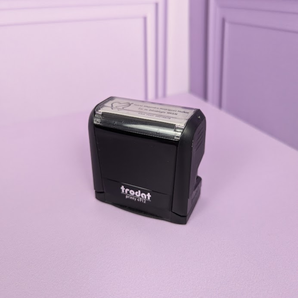 Sello Médico Autoentintable + Llavero Personalizado