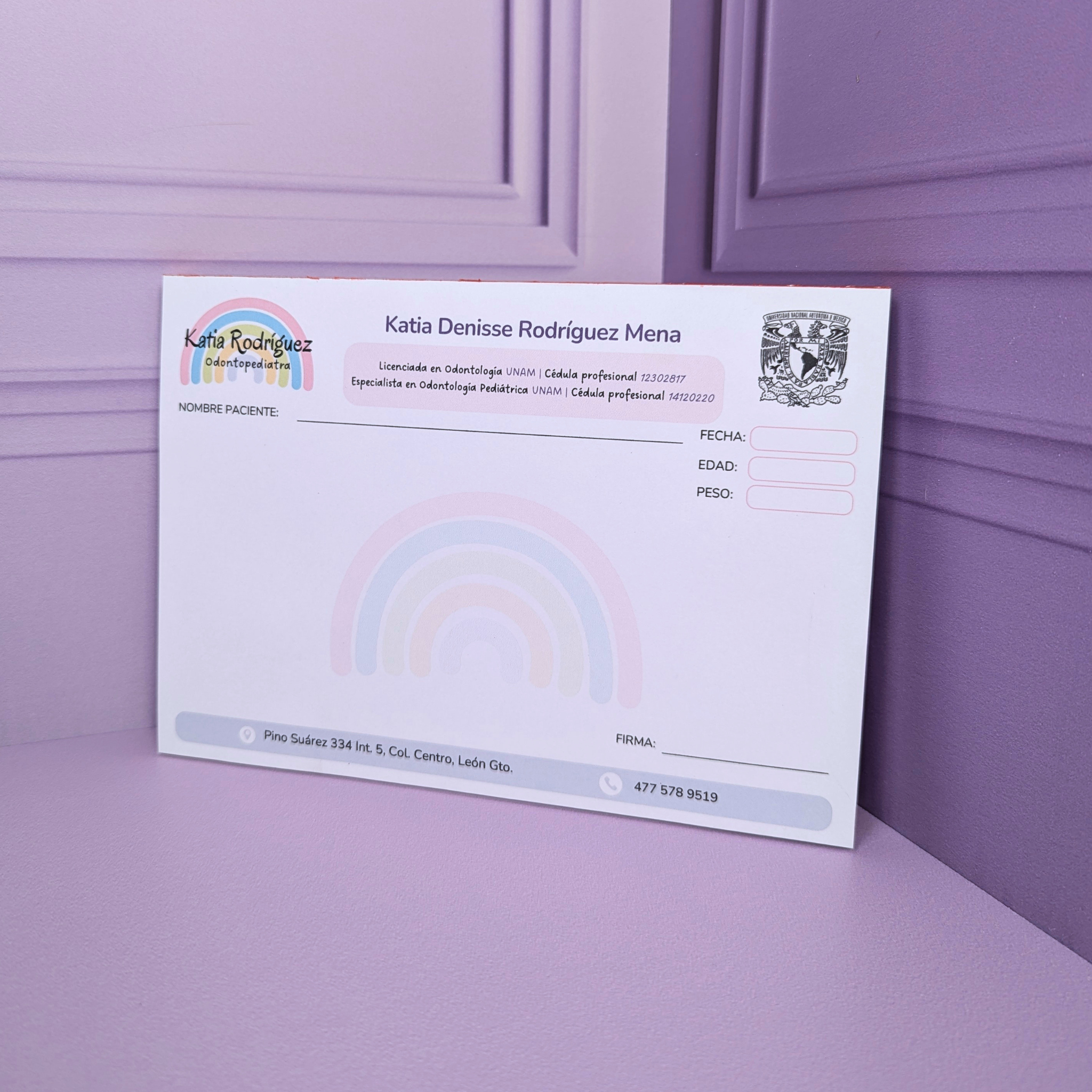 Recetas Médicas Personalizadas | Diseño Elegante a Todo Color 100% personalizadas