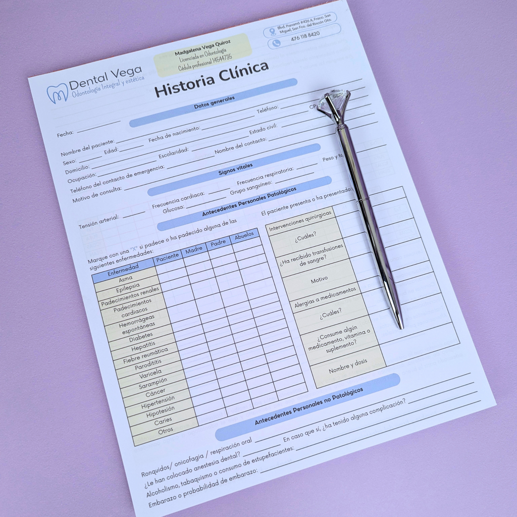 Kit Esencial | Papelería Dental Completa 100% Personalizada