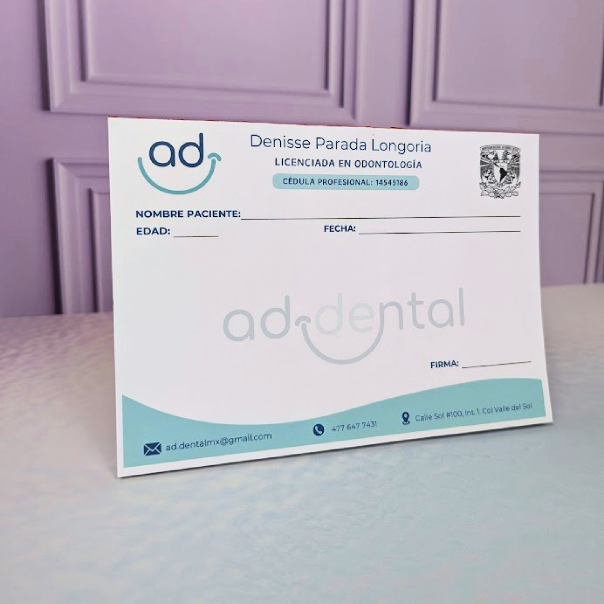 Recetas Médicas Personalizadas | Diseño Elegante a Todo Color 100% personalizadas