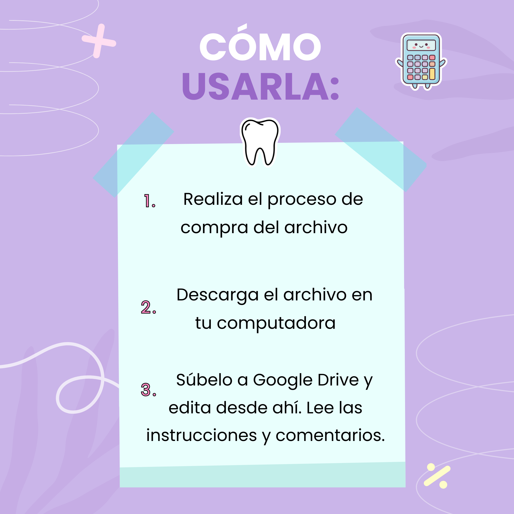 Plantilla De Cero a Precio | Calculadora de Costos y Precios (Consultorio Dental)