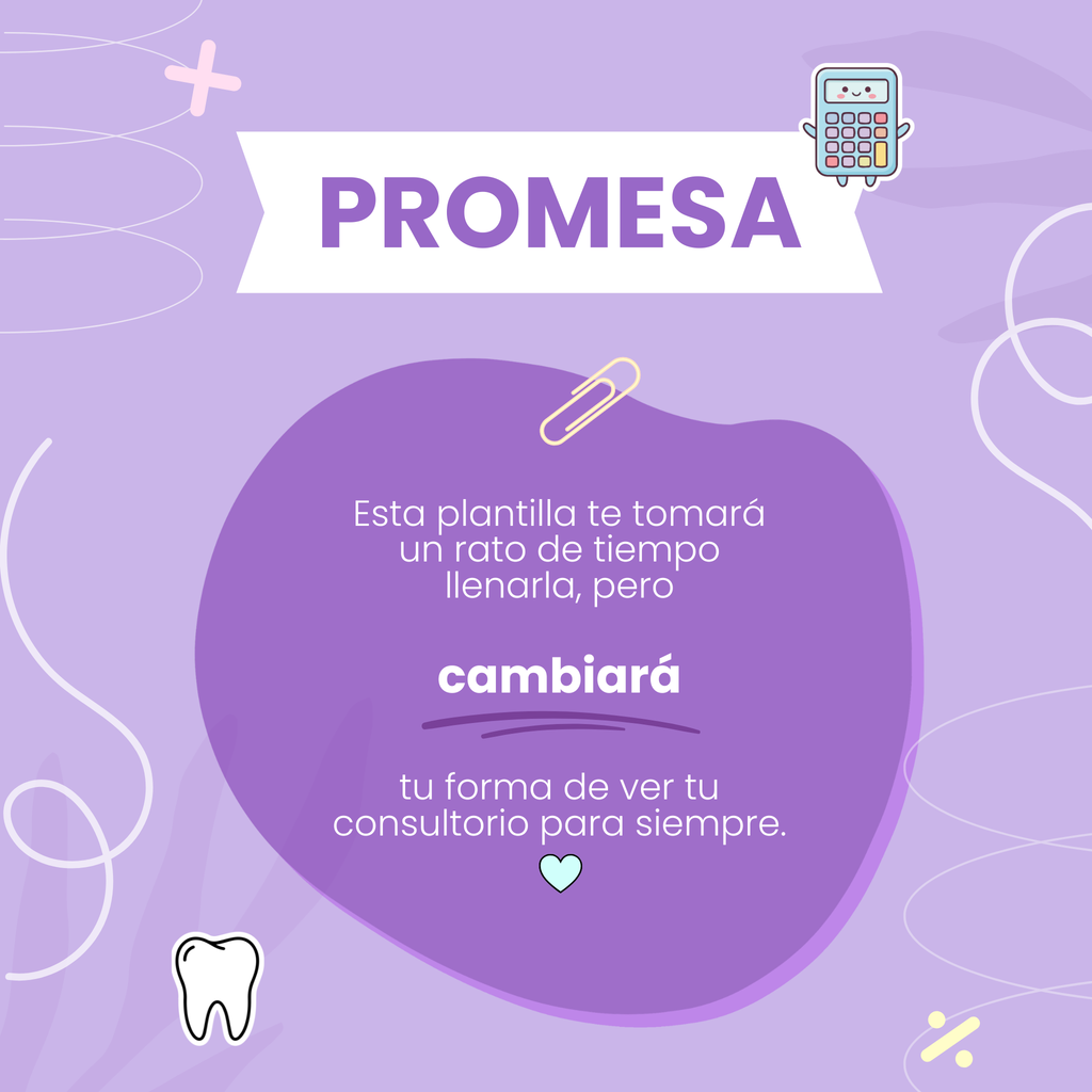 Plantilla De Cero a Precio | Calculadora de Costos y Precios (Consultorio Dental)
