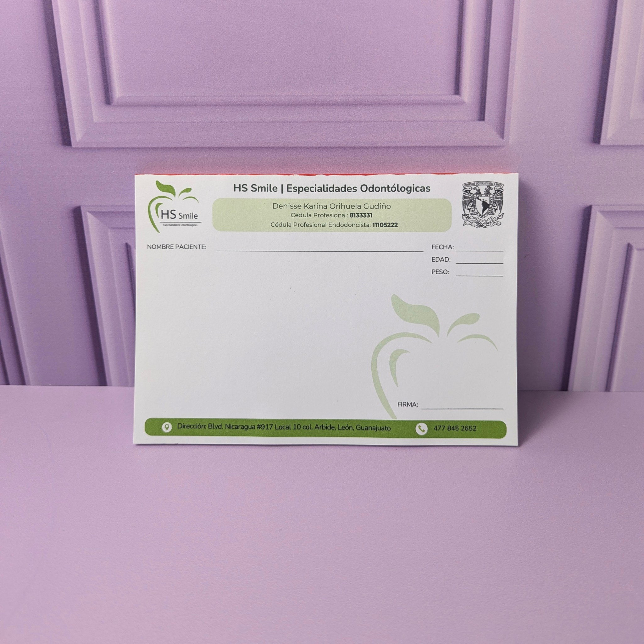 Recetas Médicas Personalizadas | Diseño Elegante a Todo Color 100% personalizadas