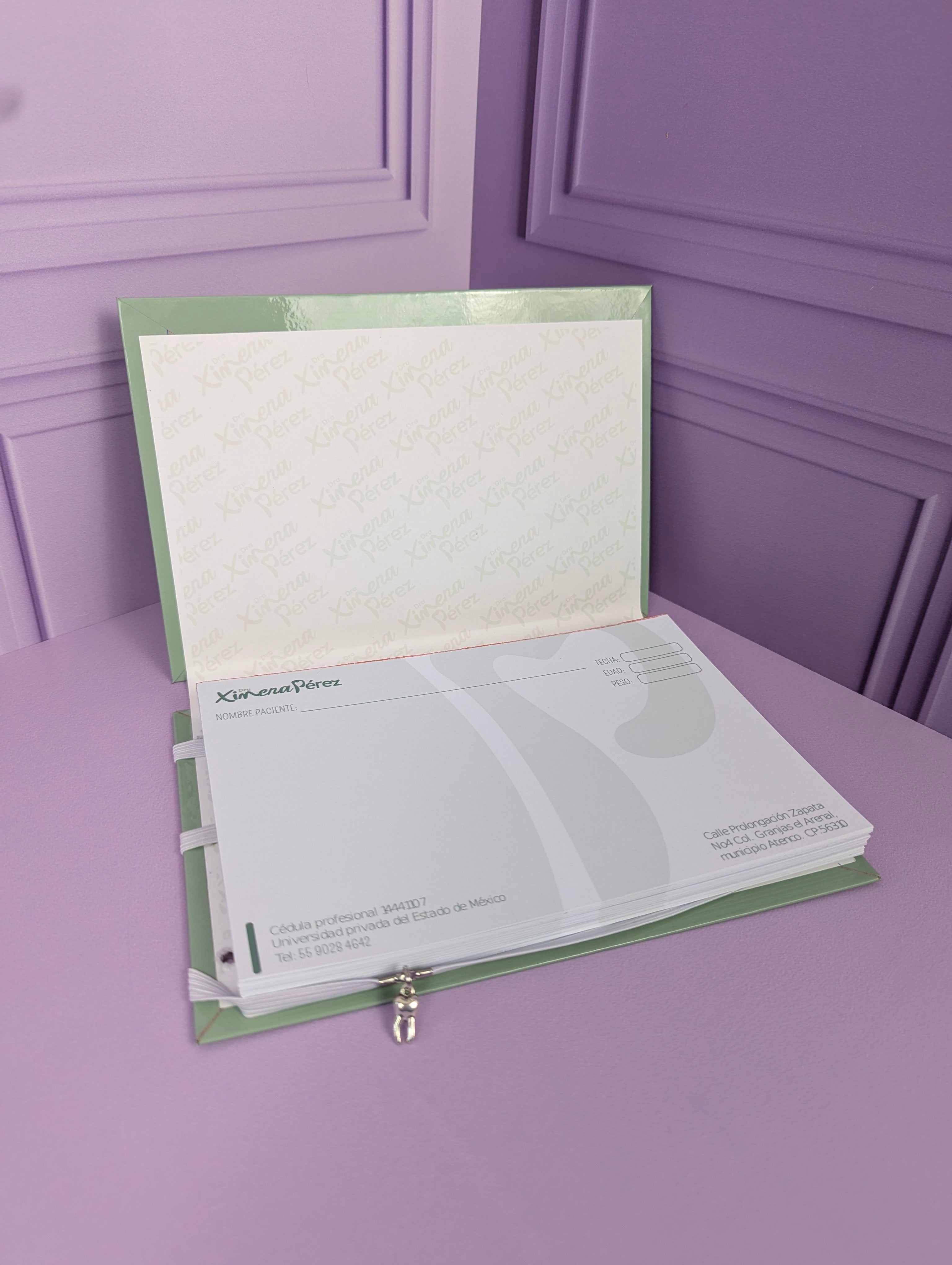 Recetas Médicas Personalizadas | Diseño Elegante a Todo Color 100% personalizadas
